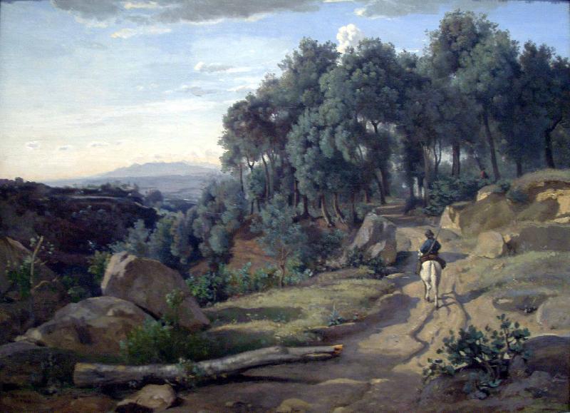 Jean-Baptiste-Camille Corot A View near Volterra oil painting image